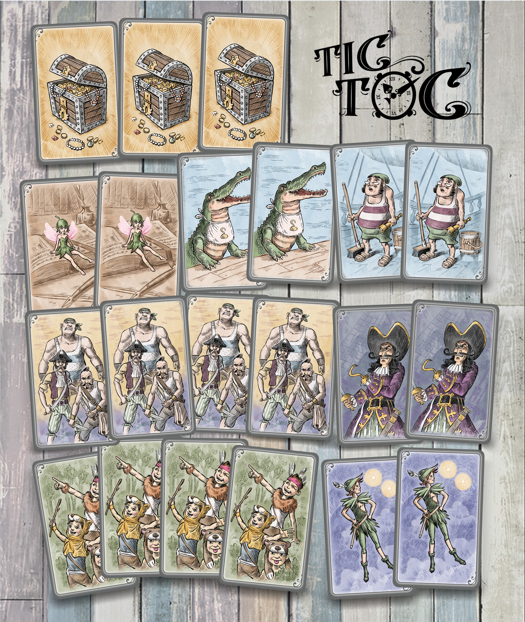 little-rocket-games-tic-toc-jeu-de-cartes-peter-pan-pirate image 3