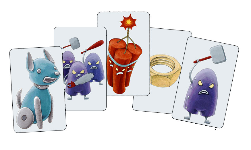 little-rocket-games-robots-blue-collection-jeu-de-cartes-robot-6-ans image 3